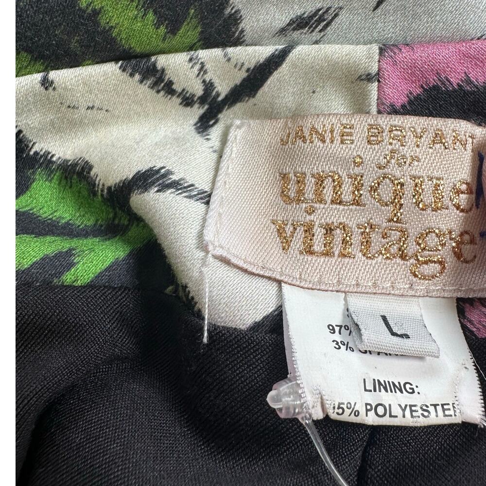 Janie Bryant x Unique Vintage Rose Print Off Shoulder Wiggle Dress Large NWT - Picture 7 of 13